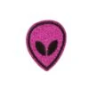 Écusson Tête D’Alien Rose -Space Série Magasin ecusson tete d alien rose 26