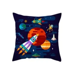 Housse De Coussin Conquête Spatiale