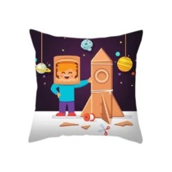 Housse De Coussin Petit Astronaute