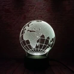 Lampe Planète Terre 3D -Space Série Magasin lampe planete terre jaune fd1e401b 1beb 45a0 94d3 f1eedfb18a1a