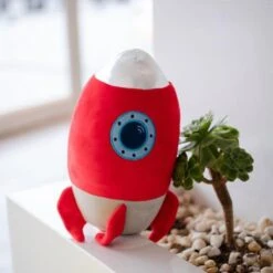 Doudou Fusée 10 Doudou Fusée -Space Série Magasin peluche fusee galactique rouge