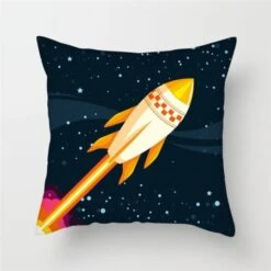 Housse De Coussin Fusée Spatiale
