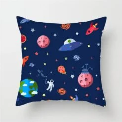 Housse De Coussin Vie Spatiale