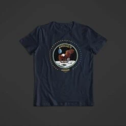 T-Shirt Apollo 11 -Space Série Magasin t shirt apollo 11 bleu 600x600 1