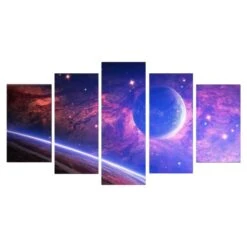 Tableau Lune Cosmique