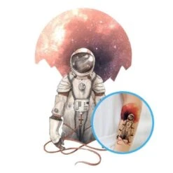 Tatouage Éphémère Astronaute