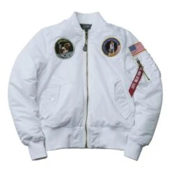 Veste Nasa Blanche -Space Série Magasin veste nasa homme blanc